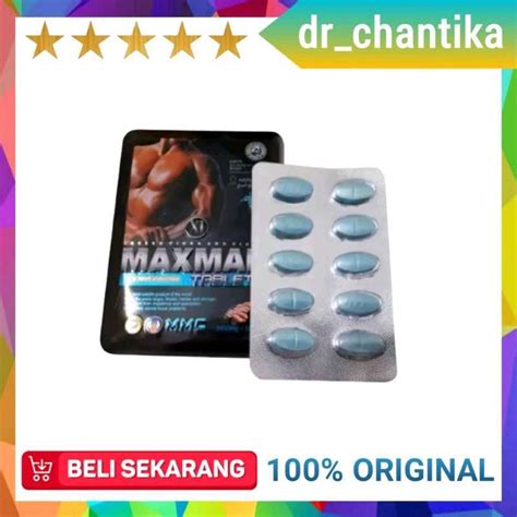 Jual Max Man Mmc Maxman Obat Original 1 Kaleng 10 Tablet Ampuh Original