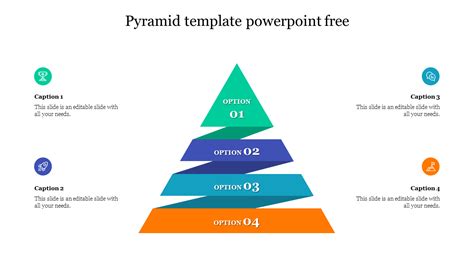 Editable Pyramid Template Powerpoint Free Slide
