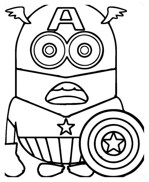 Los más lindos dibujos de MINIONS para colorear y pintar a todo color