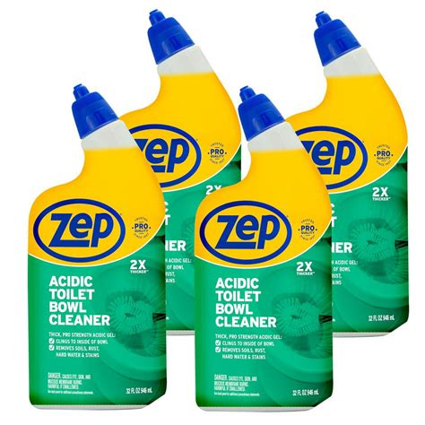 Zep New Acidic Toilet Bowl Cleaner 32 Ounces Zuatbc324 Pack 4