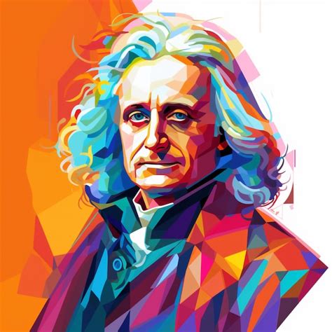 Premium Ai Image Isaac Newton In Style Of Wpap
