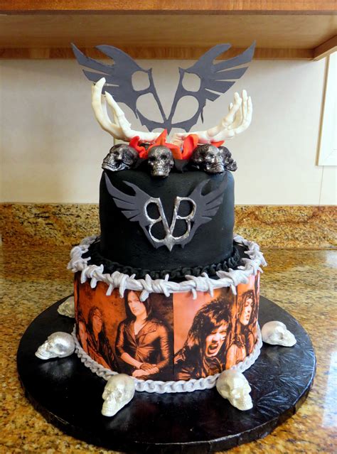 Candices Black Veil Brides Birthday Cake February 2016 Emo Birthday