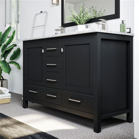 Eviva London 48 X 18 Transitional Double Sink Bathroom Vanity With