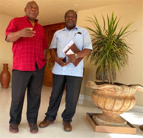 We are very surprised with tito mboweni's immature and improper criticism of a sovereign decision by zambia. Ramaphosa and Mboweni's 'simple' dress sense and shoes ...