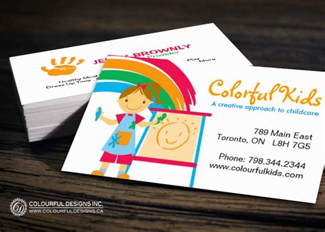 Fun Childcare Business Cards Zazzle Childcare Business Cards