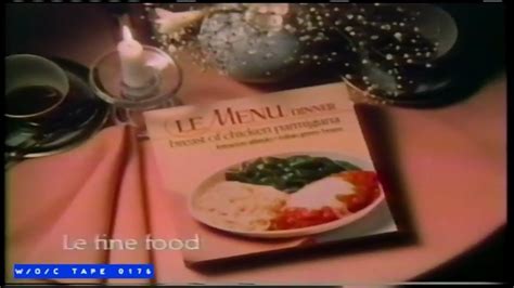Le Menu Frozen Dinner Commercial 1985 Youtube