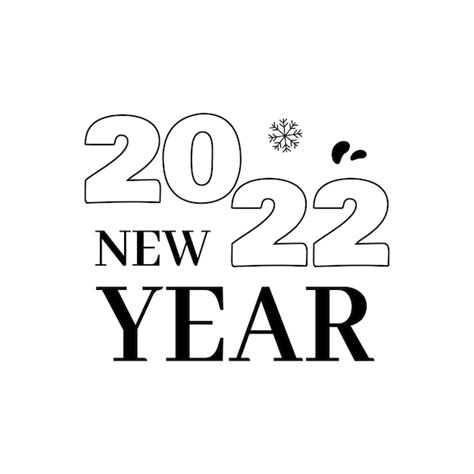 Premium Vector 2022 New Year Logo Text Design 2022 Number Design