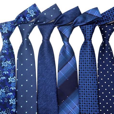 Xkb 8cm Classic 100 Silk Mens Tie Fashion Neckties Blues Navy Blue