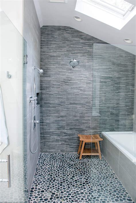 Light Grey Shower Tile Ideas Design Corral