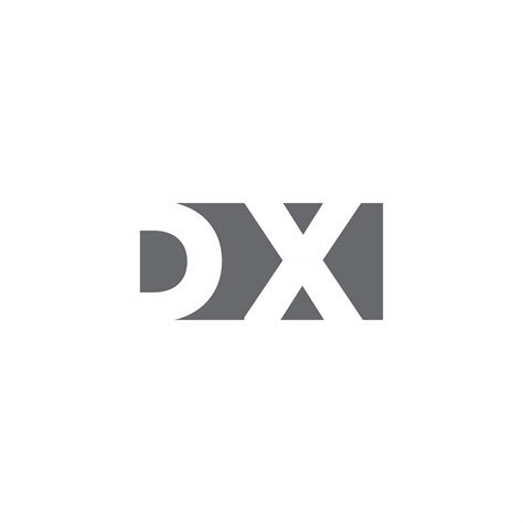 Dx Logo Monogram With Negative Space Style Design Template 2772081