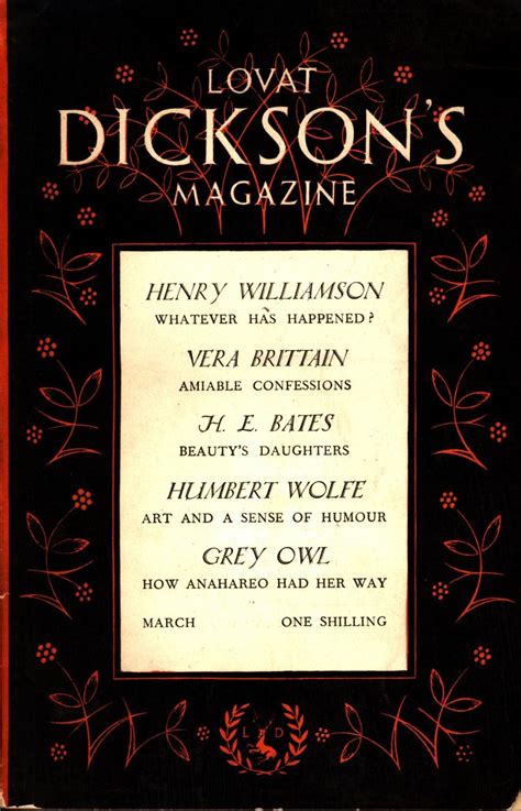 Lovat Dicksons Magazine Vol 4 No 3 March 1935 By Dickson Lovat