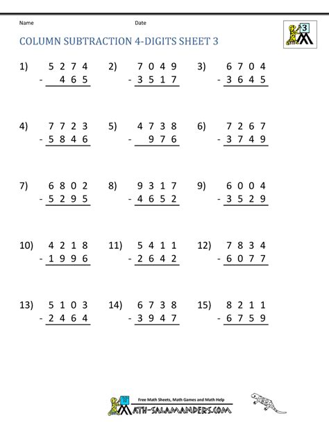 Worksheet On Subtraction With Regrouping Worksheet24