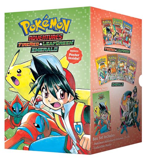Pokémon Adventures Fire Red And Leaf Green Emerald Box Set Book By Hidenori Kusaka Satoshi