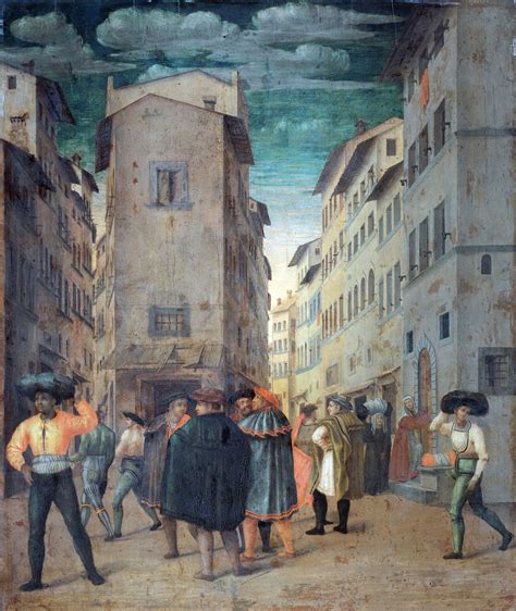 Florentine Street Scene C 1540 X Renaissance Art Renaissance
