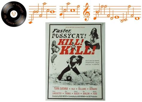 russ meyer faster pussycat kill kill promo video shop poster double sided ebay