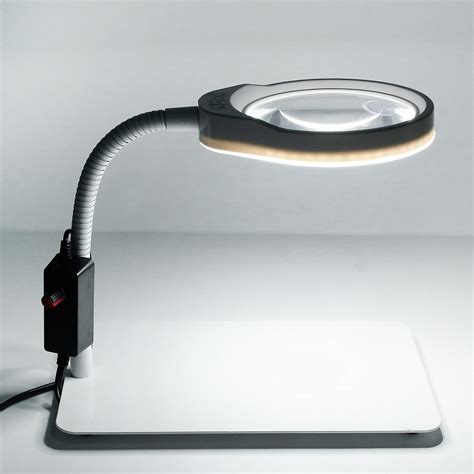 Pd 032c 10 20x Magnifier Lamp Magnifying Glass With 48 Led Lights Metal Base Usb Interface