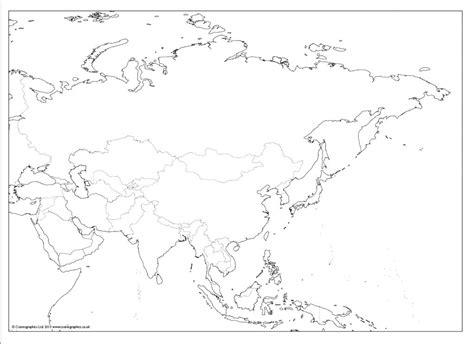 Asia Continent Coloring Page Boringpop