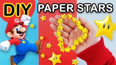 Diy Paper Stars Origami Super Mario Bros Starman Bracelet