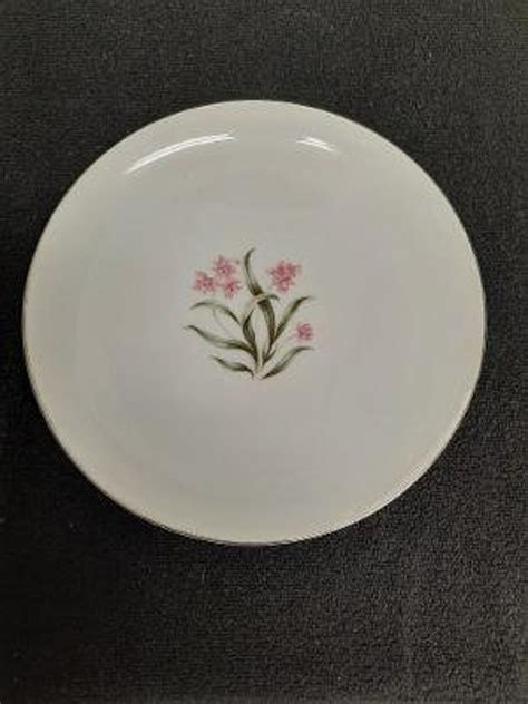 Grantcrest China Pink Orchid Pattern Dinner Plate Made In Etsy