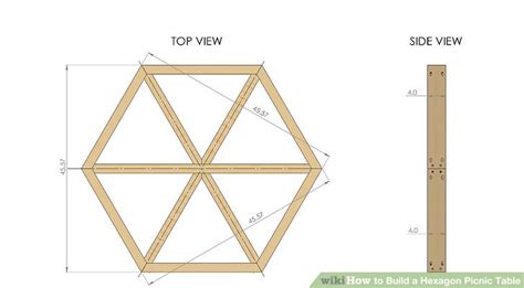 How To Build A Hexagon Picnic Table With Pictures Wikihow