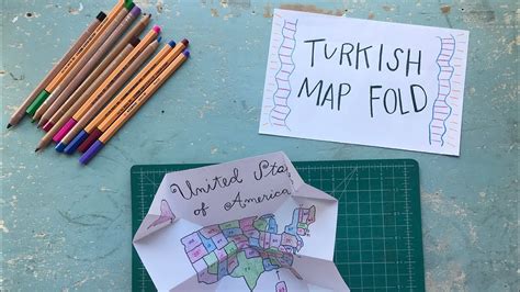 How To Make A Turkish Map Fold Youtube