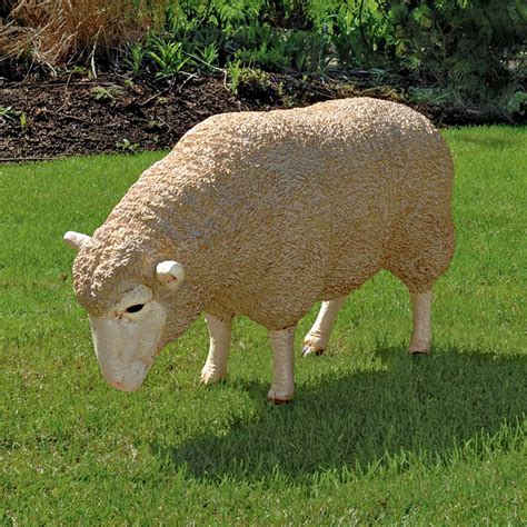 Design Toscano Merino Ewe Life Size Sheep Statue Head Down Walmart