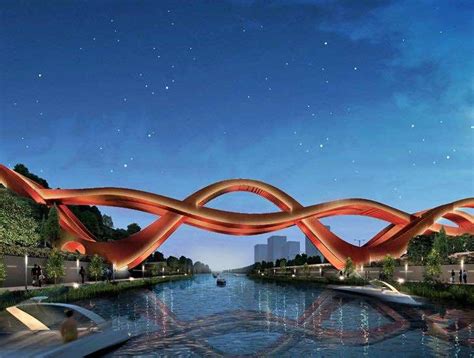 Unique Pedestrian Bridge Design In China