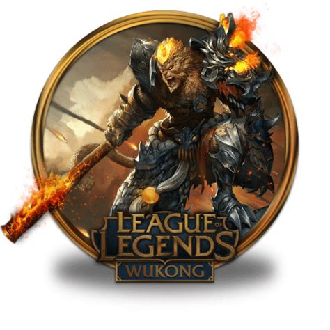 Wukong Volcanic Icon League Of Legends Gold Border Iconpack Fazie69