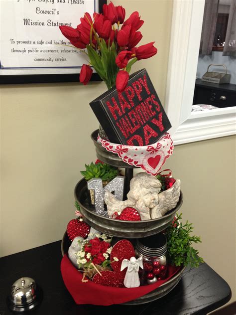 my three tiered tray for valentine s day valentine s home decoration valentine decorations