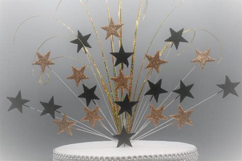 Stars Glittered Cake Topper Spray Cake Decoration Birthday Etsy