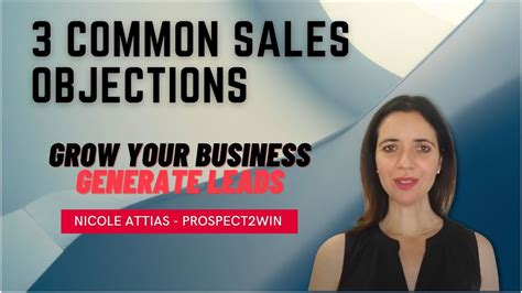 How To Overcome These 3 Common Sales Objections Youtube