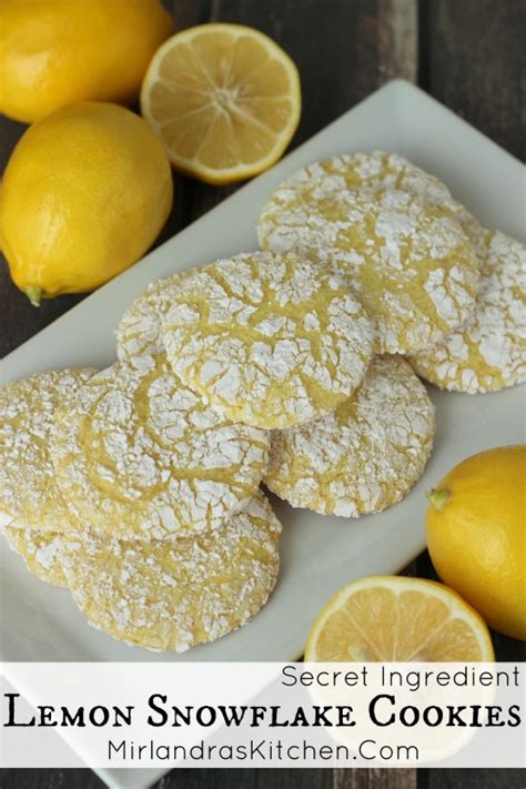 Mini olive oil cakes with lemon glaze recipe. Secret Ingredient Lemon Snowflake Cookies - Mirlandra's Kitchen