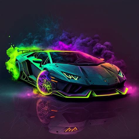 Share More Than 82 Neon Lamborghini Wallpaper Best 3tdesign Edu Vn