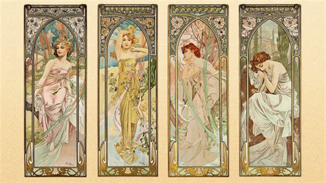1080p Illustration Art Nouveau Alphonse Mucha Hd Wallpaper