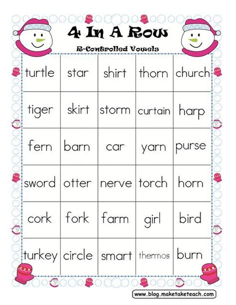 Four In A Row Winter Themed Freebie Make Take And Teach First Grade
