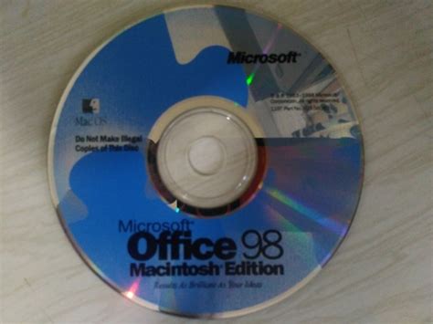 Microsoft Office 98 Mac Edition Macintosh Repository