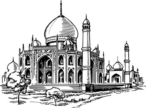 Mosque clipart sketch, Mosque sketch Transparent FREE for ...