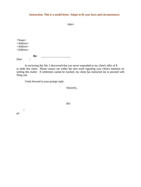 Payment Settlement Letter Sample Fill Out And Sign Online Dochub