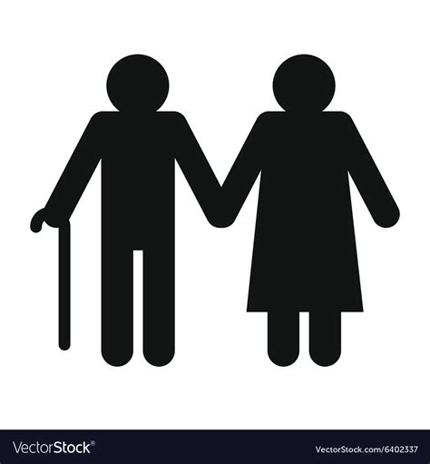 Man And Woman In Old Age Royalty Free Vector Image
