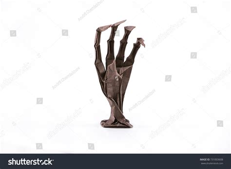 Origami Skeleton Hand Stock Photo 731003608 Shutterstock
