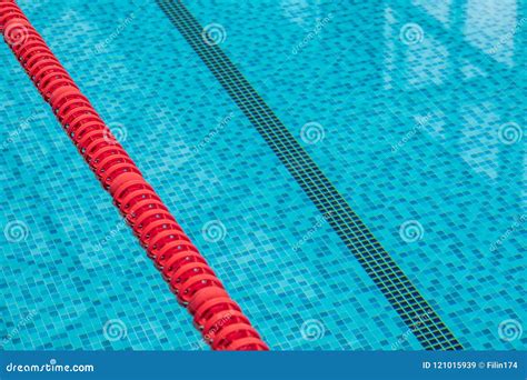 Swimming Pool With Race Tracks Or Lanes Stock Image Image Of Depth