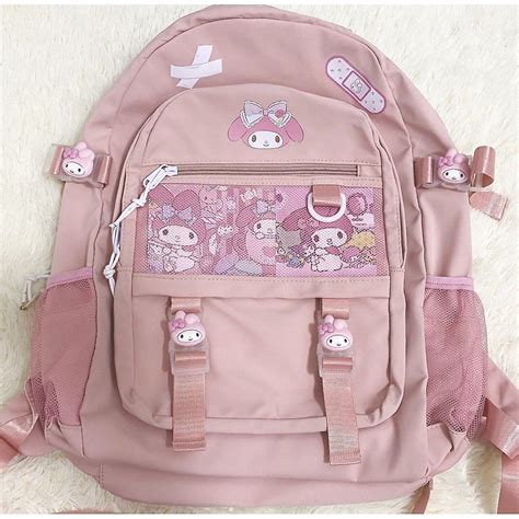 Sanrio My Melody School Bag Kuromi Backpack Student Campus