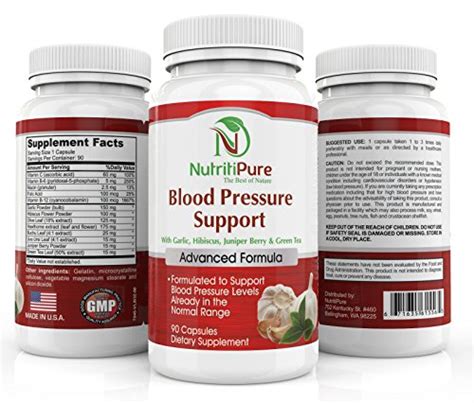 Advanced Blood Pressure Support Supplement Formula With Hawthorne