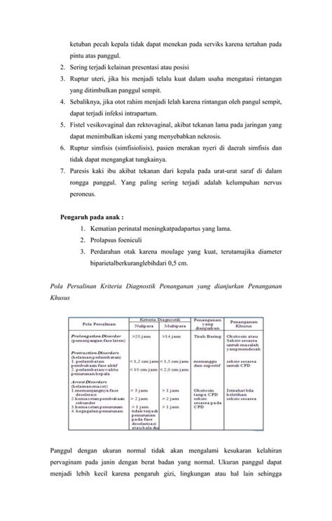 Disproporsi Kepala Panggul Pdf