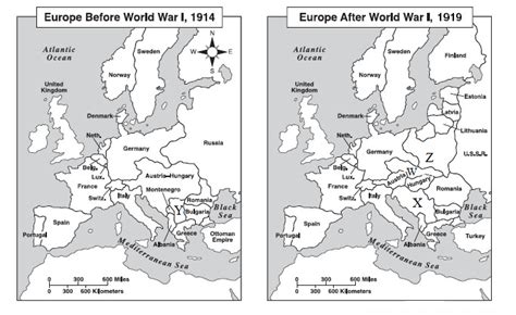 Compare The Map Of Europe Before And After The Territorial