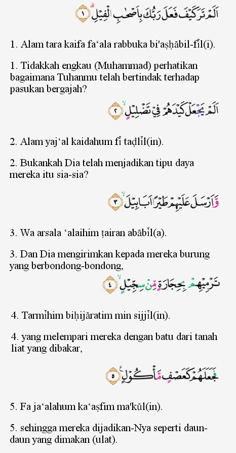 Check spelling or type a new query. Surat Al Fiil Ayat 1 5 - Puspasari