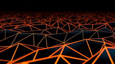 Wallpaper Abstract Lines Low Poly Material Style Geometry