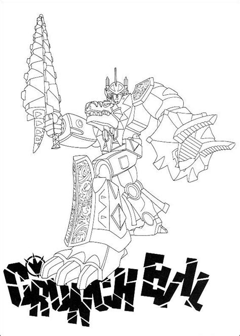 Power Rangers Megazord Coloring Pages At GetColorings Free