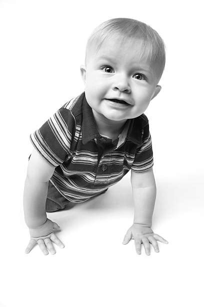 60 Baby Black And White Crawling White Stock Photos Pictures