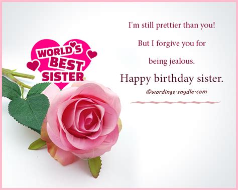 Funny Birthday Wishes For Sister Wordings And Messages